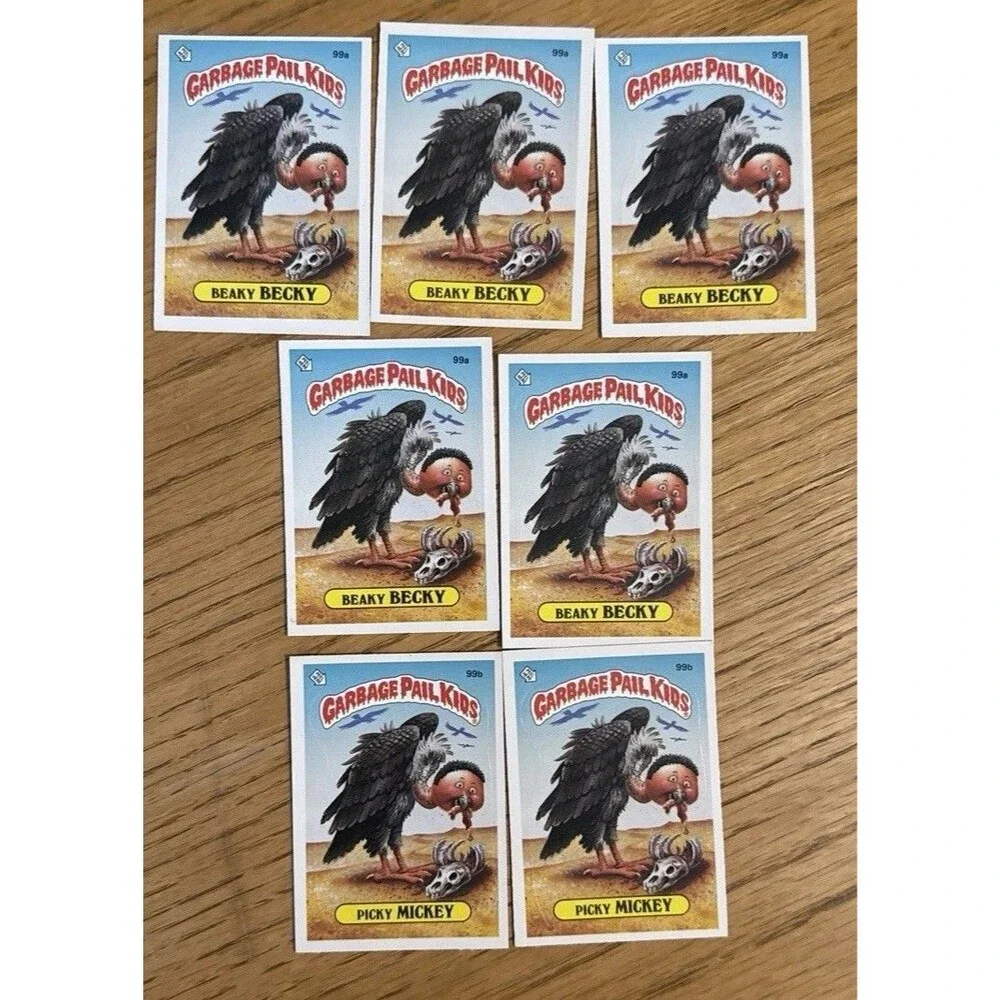 Beaky Becky Picky Mickey 1986 Topps Garbage Pail Kids OS3 Lot 7 Cards